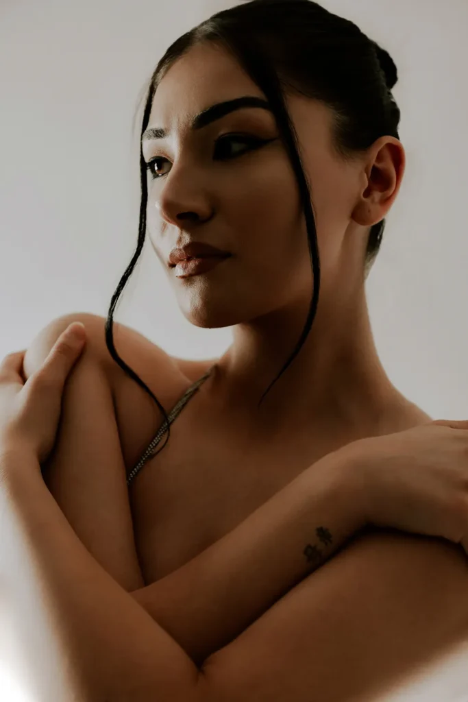 Woman crossing arms